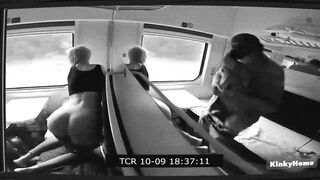 Real couple have sex on the train trip - 7 image
