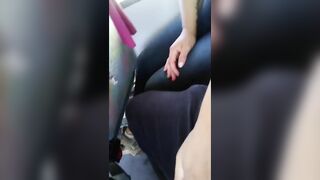 PUBLIC BUS COMPILATION FLASHING TITS AND BLOWJOB - 3 image