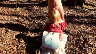 Big Ass Blonde Gets Ass Gaped Open in Outdoor Anal Sex at Park and Almost Gets Caught - 2 image