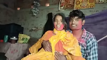 Holi Me Chudai Video - Celebrate holi colors with my hot sexy bhabhi sex video clear Hindi audio  watch online