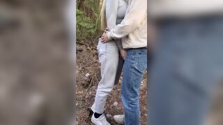 Risky Public Outdoor Sex With Petite Blonde Teen - 1 image