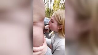Risky Public Outdoor Sex With Petite Blonde Teen - 10 image