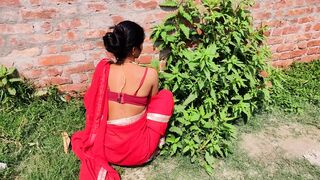 18 Year Old Indian Girl Outdoor Garden Clean After Sex With Boss With Clear Hindi Voice - 1 image
