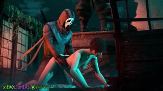 Ghostface and Rebecca Chambers have some outside fun! - 10 image