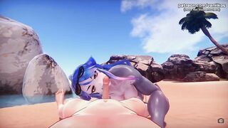 Monster Girl Island | Horny Anime Mermaid Teen With Big Perfect Tits Gets A Hot Pussy Creampie | #5 - 2 image