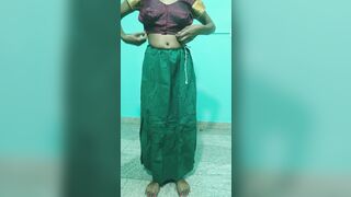 Banarasi silk saree draping with perfect pleats aoo cute girls - 10 image