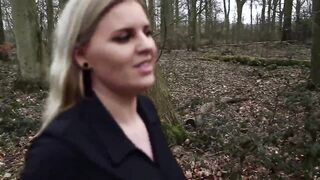 Caught! Public Blow & Fuck, Blonde Milf Strips & Takes A Huge Outdoor Facial - 5 image