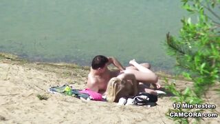 Young German Teen Couple voyeur in sex on the hamburg beach - 15 image