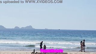 SEX ON A PUBLIC BEACH WITH THE HORNY BLONDE KITTY ANN - 8 image