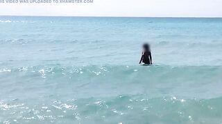 she walks naked on a public beach while her stepfather records a video. - 11 image