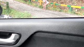 I CATCH AN EXHIBITIONIST WOMAN PISSING IN PUBLIC 2 - 13 image