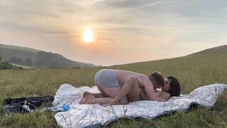 We make LOVE in a PUBLIC field until MILF cums and left with CREAMPIE - 3 image