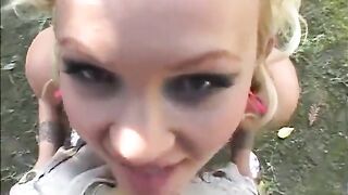 Blonde Slut Katie Gold Sucking Dick feat. Katie Gold,Johnny Thrust - Perv Milfs n Teens - 13 image