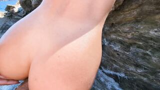 A Tanned Fit Tourist Jerks Off on me at the beach and i fucked her Tight Ass Hole in Public view - 13 image