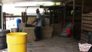 Hot Thick Chicks Nina Kayy And Karen Fisher Bang A Hard Cock Rancher! - 5 image