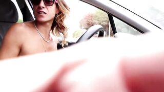 Nudist driver takes me when i was hitchhiking. Outdoor Sex - 2 image