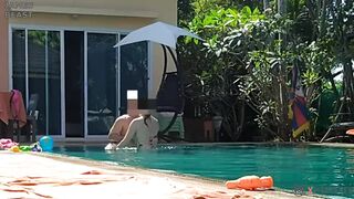 Nude Pool Party at Villa in Pattaya - Amateur Russian Couple - 8 image