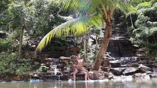 Couple Real Sex in a Waterfall in Thailand - 1 image