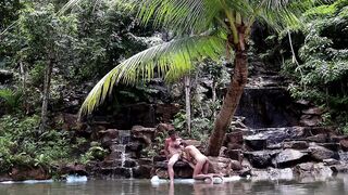 Couple Real Sex in a Waterfall in Thailand - 10 image