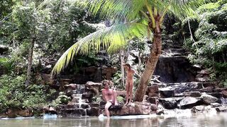 Couple Real Sex in a Waterfall in Thailand - 14 image