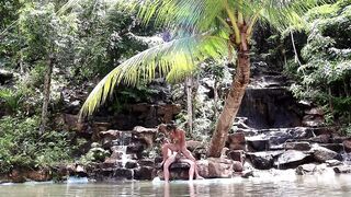 Couple Real Sex in a Waterfall in Thailand - 15 image