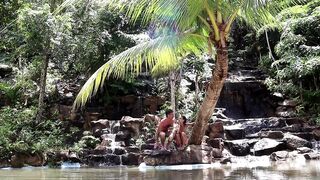 Couple Real Sex in a Waterfall in Thailand - 5 image