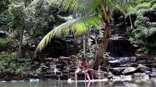 Couple Real Sex in a Waterfall in Thailand - 7 image