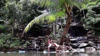 Couple Real Sex in a Waterfall in Thailand - 8 image
