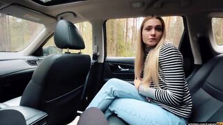 POV do not stop, fucking stepmom in the car before college - 2 image