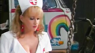 Three lesbian nurses eat pussy outdoors - 3 image