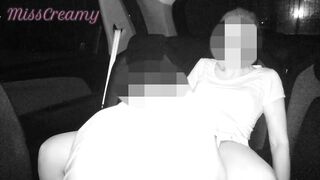Dogging my teacher in public car parking and fucks an voyeur Hidden Camera night vision - MissCreamy - 3 image