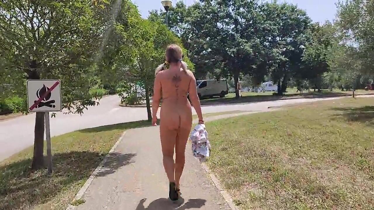 Walking Completely Naked In Public Street And Playing With My Pussy watch  online