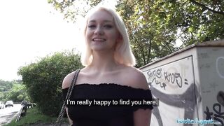 Public Agent Blonde teen Marilyn Sugar fucked in the woods - 2 image