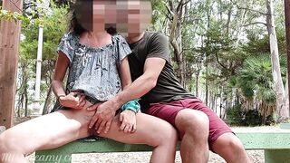 Pussy flash - A stranger caught me masturbating in the park and help me orgasm - MissCreamy - 14 image