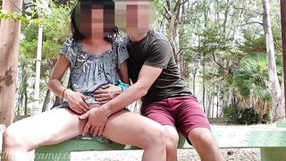Pussy flash - A stranger caught me masturbating in the park and help me orgasm - MissCreamy - 9 image