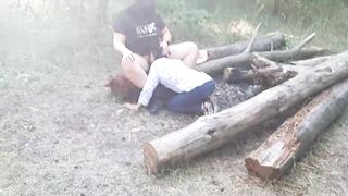 I fucked a stranger in the forest in the mouth - Lesbian-candys - 14 image