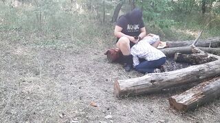 I fucked a stranger in the forest in the mouth - Lesbian-candys - 3 image