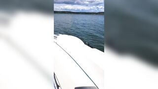 Swedish Amateur On A Boat Masturbating With Cumshot On Big Boobs - 8 image