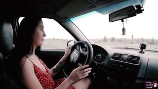 Driving Test Turned Into Outdoor Fucking - English Subtitles - 4k - 4 image