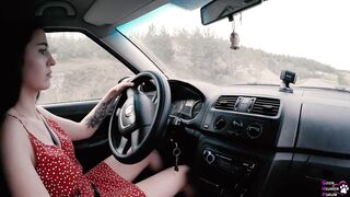 Driving Test Turned Into Outdoor Fucking - English Subtitles - 4k - 5 image