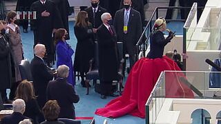 Lady Gaga Sings The National Anthem At Joe Biden's Inauguration 2021 - 1 image