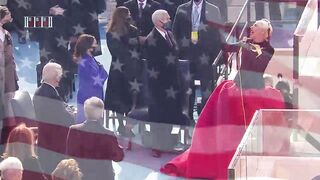 Lady Gaga Sings The National Anthem At Joe Biden's Inauguration 2021 - 14 image
