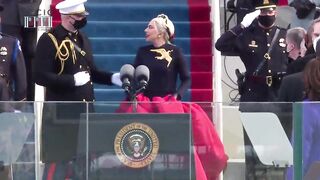 Lady Gaga Sings The National Anthem At Joe Biden's Inauguration 2021 - 2 image
