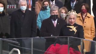 Lady Gaga Sings The National Anthem At Joe Biden's Inauguration 2021 - 4 image