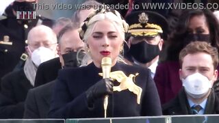 Lady Gaga Sings The National Anthem At Joe Biden's Inauguration 2021 - 7 image