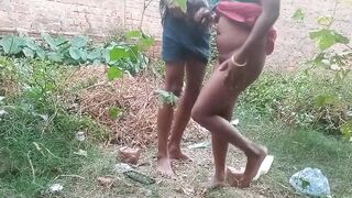 Real Indian Outdoor Sex. Indian Girl Gets Fucked By Her Boyfriend - 2 image