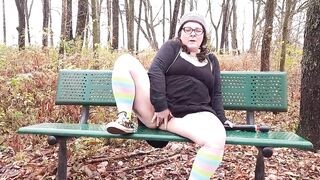 Bbw Squirting On The Nature Trail - 2 image