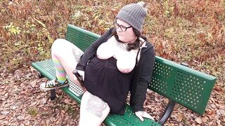 Bbw Squirting On The Nature Trail - 7 image
