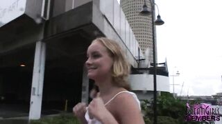Blonde Cutie Is Naked In Downtown Tampa - 4 image