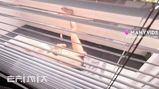 Wtf! Housemate Does Not Know I Can See Her Masturbating in Balcony - 1 image